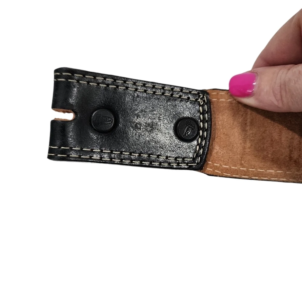 Justin leather tooled